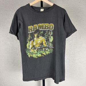 Rambo 1982 First Blood Vintage Movie Promo Small Rare Tee